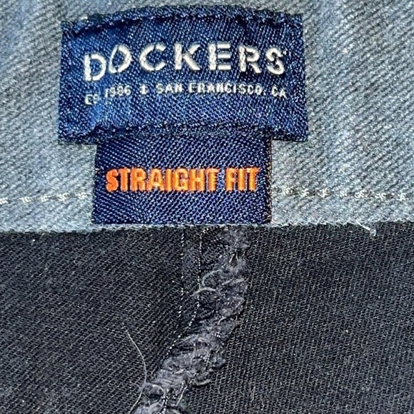 Dockers straight leg black casual dress pants size 38x32 - Picture 3 of 6